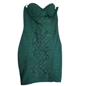 Akira Strapless Bodycon Bandage Dress, L